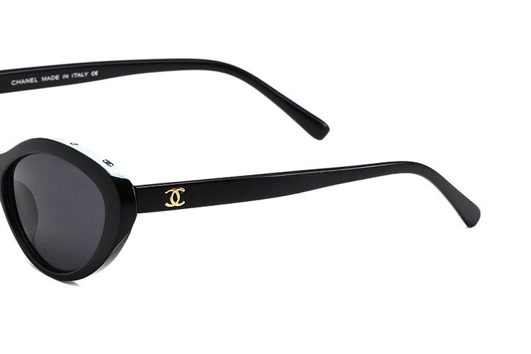 Chanel Shield Sunglasses Black and White Sunglasses - 20