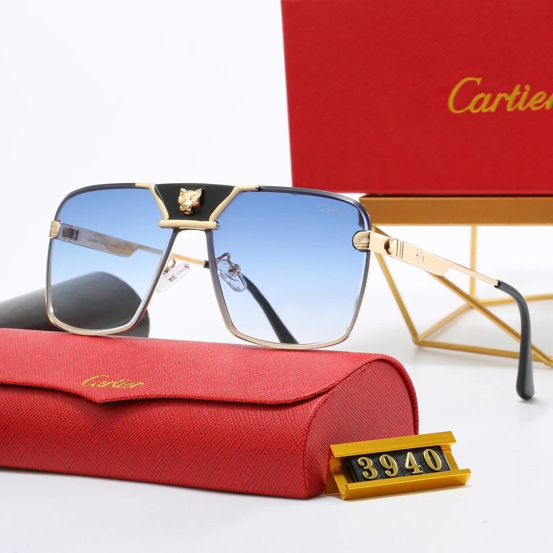 Design Rimless Square Sunglasses with Gold Accents Black - 14