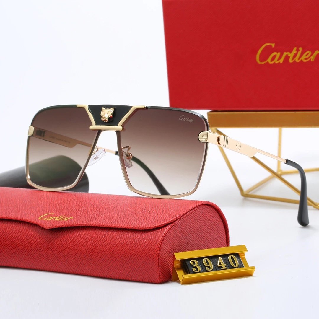 Design Rimless Square Sunglasses with Gold Accents Black - 16