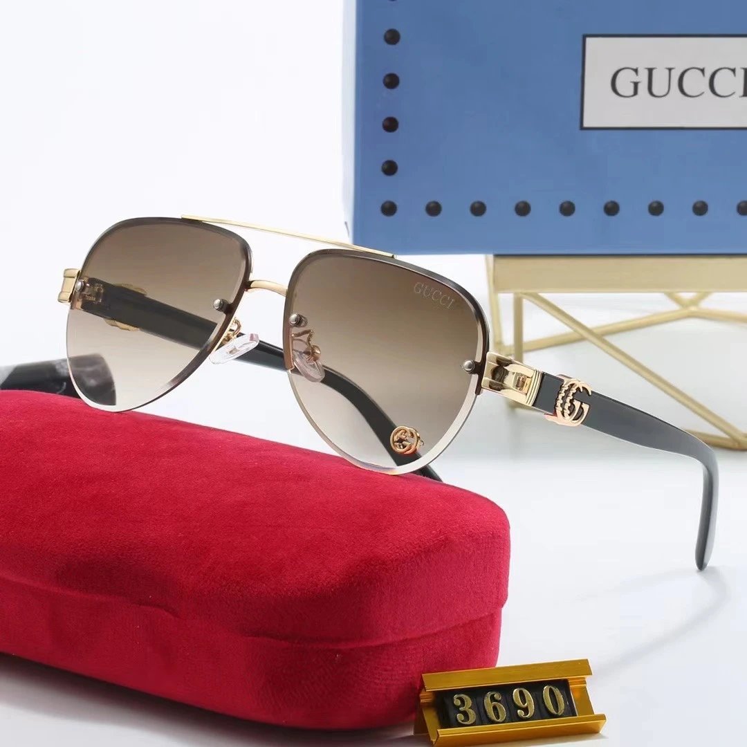 Gucci GG Marmont Square Sunglasses Gray Gradient - 11
