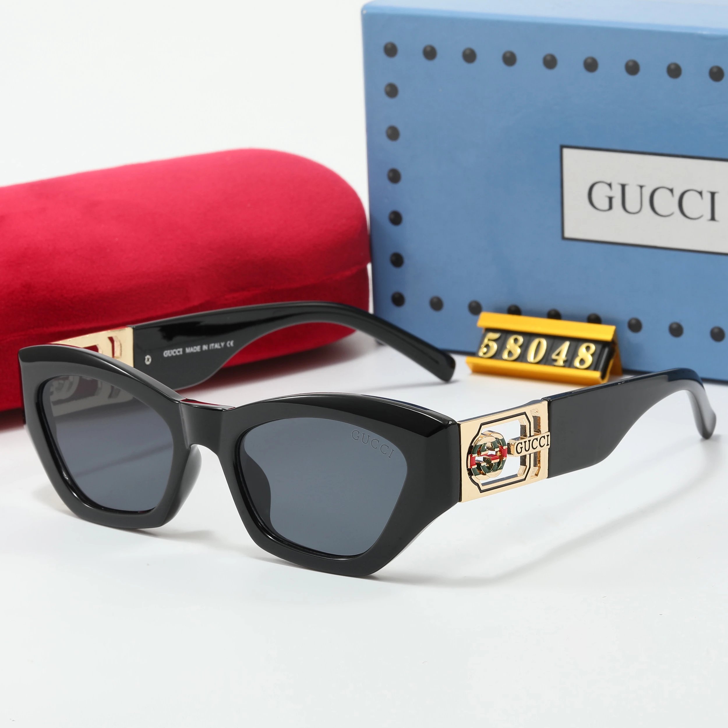 Gucci GG Marmont Square Sunglasses Gray Gradient - 17