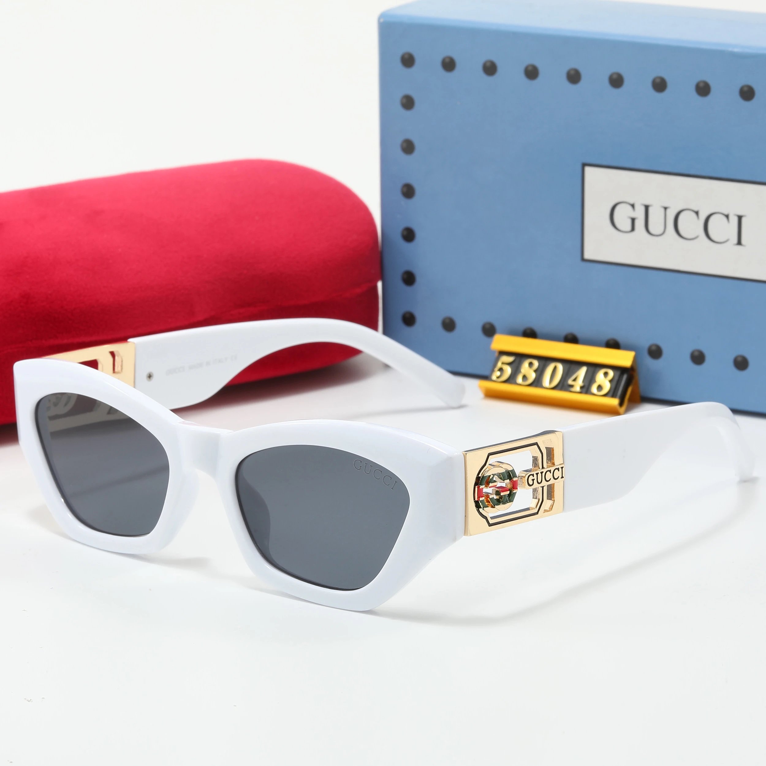 Gucci GG Marmont Square Sunglasses Gray Gradient - 15