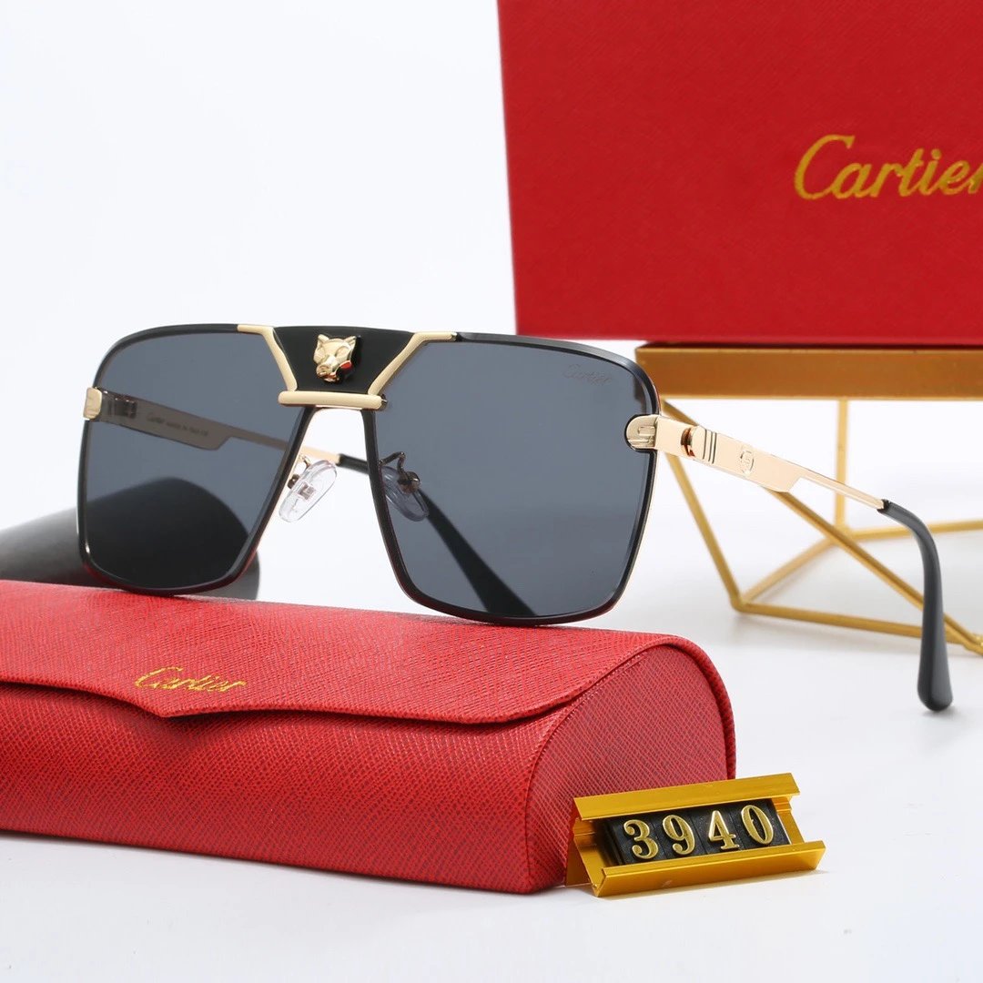 Design Rimless Square Sunglasses with Gold Accents Black - 13
