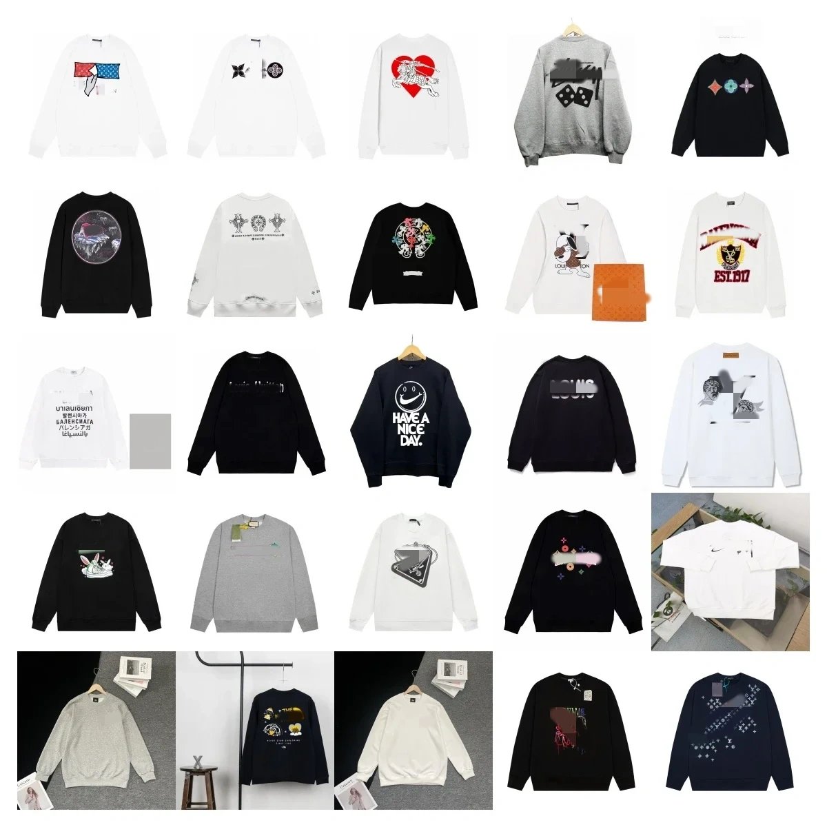 Designer Sweatshirts #4 (31 Colorways)