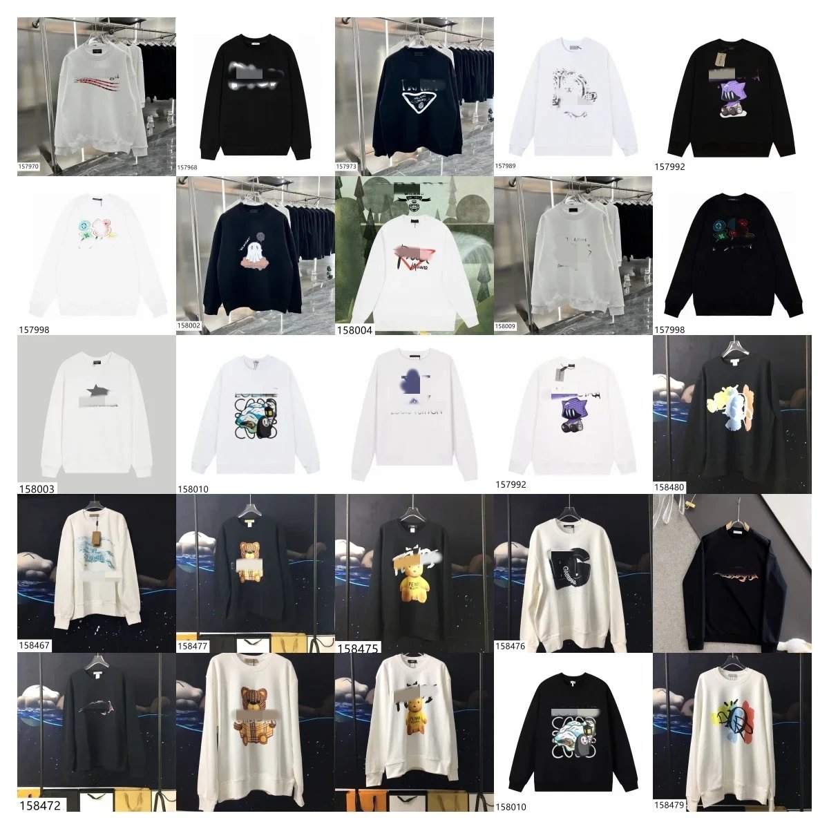 Designer Sweatshirts #5 (31 Colorways)