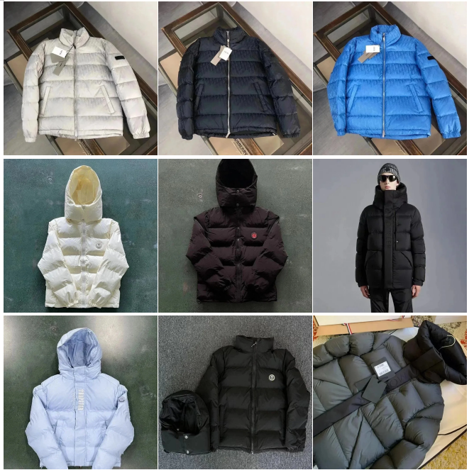 Dior, Moncler and Trapstar Winter Down Jacket Collection - 007320
