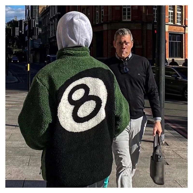 Off-White 8-Ball Fleece Jacket Army Green/Black - 6