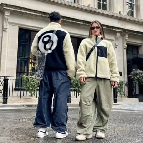 Off-White 8-Ball Fleece Jacket Army Green/Black - 8