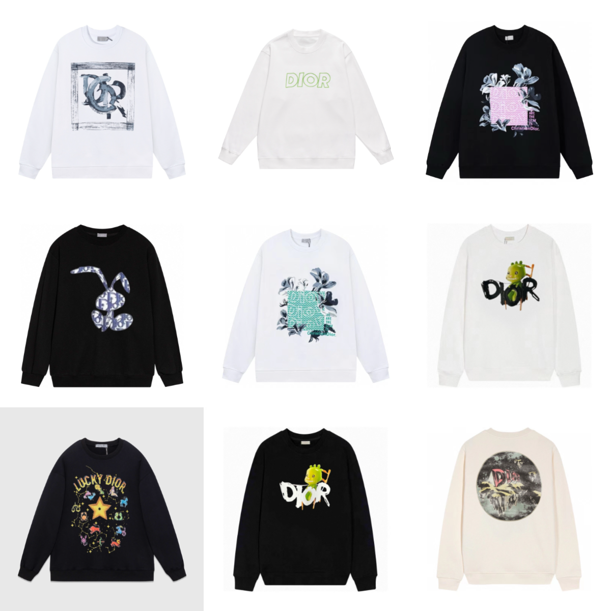 Dior Graphic Sweatshirts [40 s