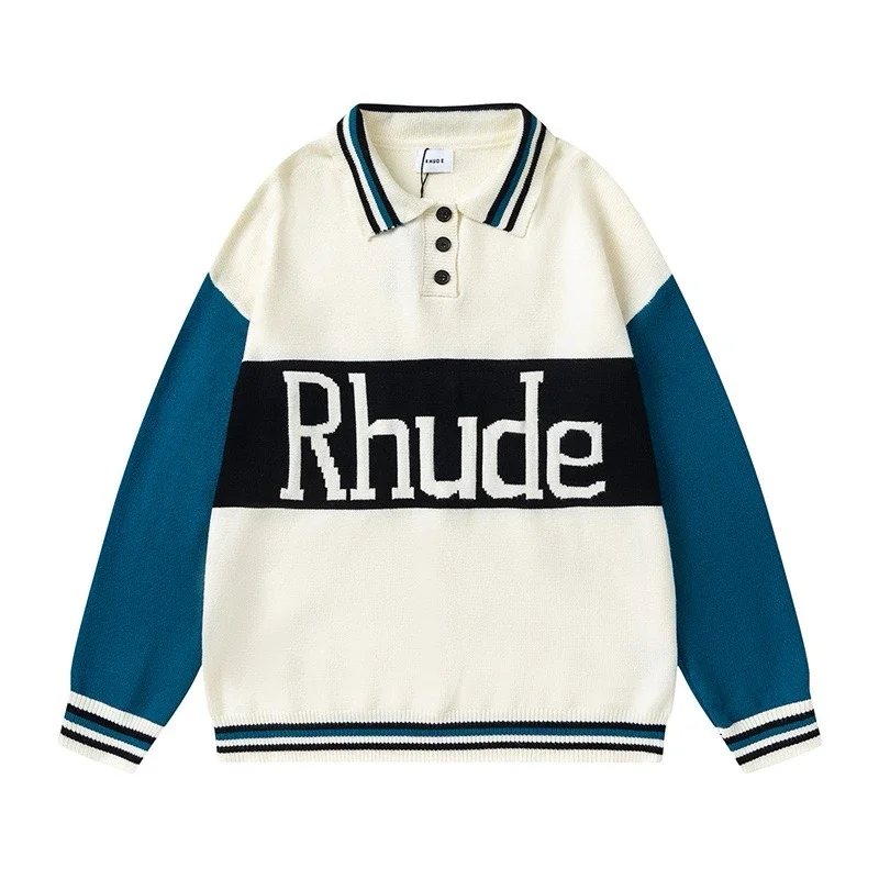 RHUDE striped knit sweater