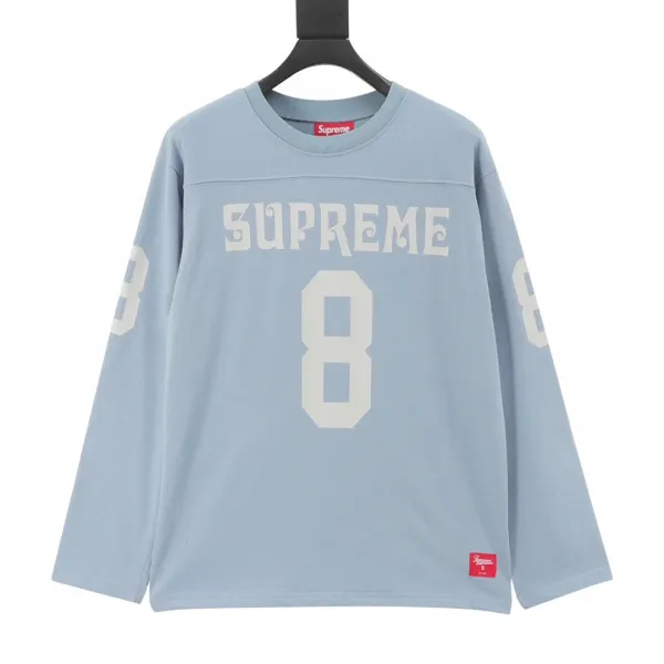 Supreme Number 8 Jersey Black Long-Sleeve Top - 3