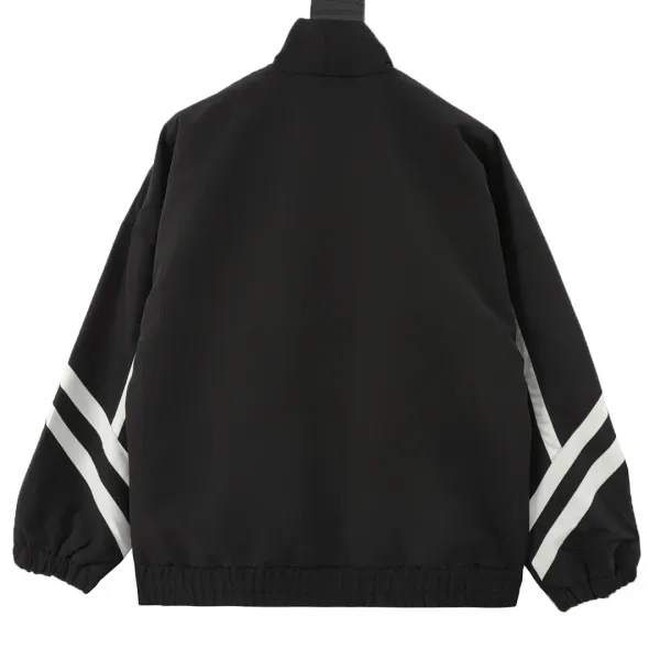 Balenciaga Sporty Racing Jacket Black White Gray - 6