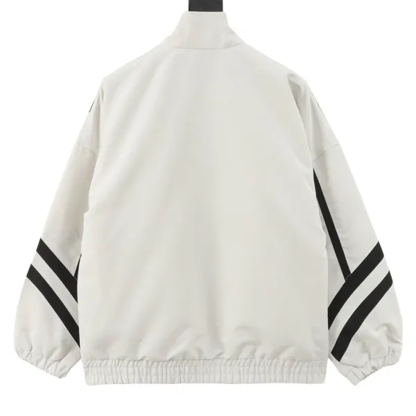 Balenciaga Sporty Racing Jacket Black White Gray - 5