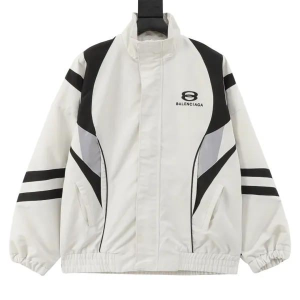 Balenciaga Sporty Racing Jacket Black White Gray - 3