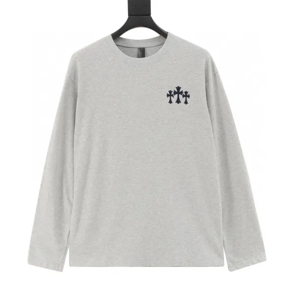 Chrome Hearts Cross Logo Black Crewneck Sweater - 2