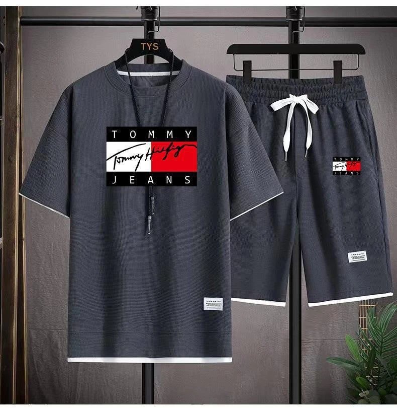 Tommy Hilfiger Matching Sets Short-Sleeve T-Shirt and Drawstring Shorts Set — BB-011