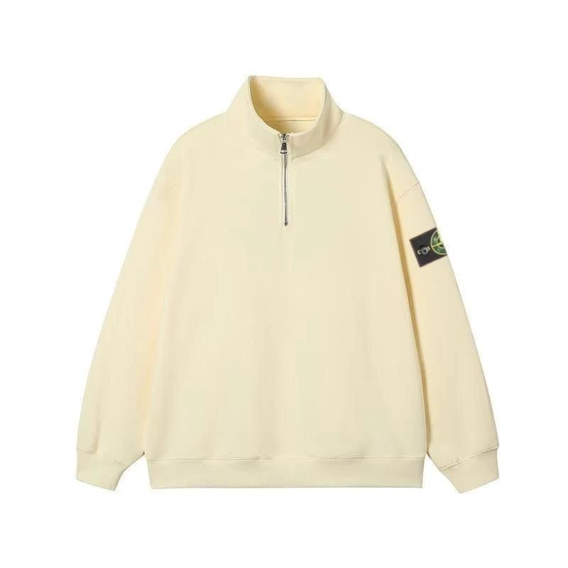 Stone Island Half-Zip Sweatshirt Burgundy - 12