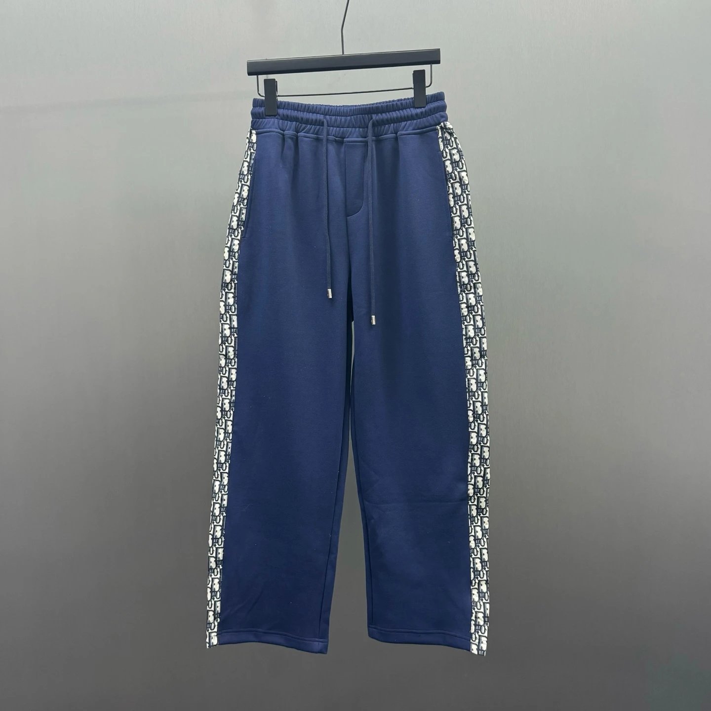 Dior Oblique Tape Sweatpants Navy Blue