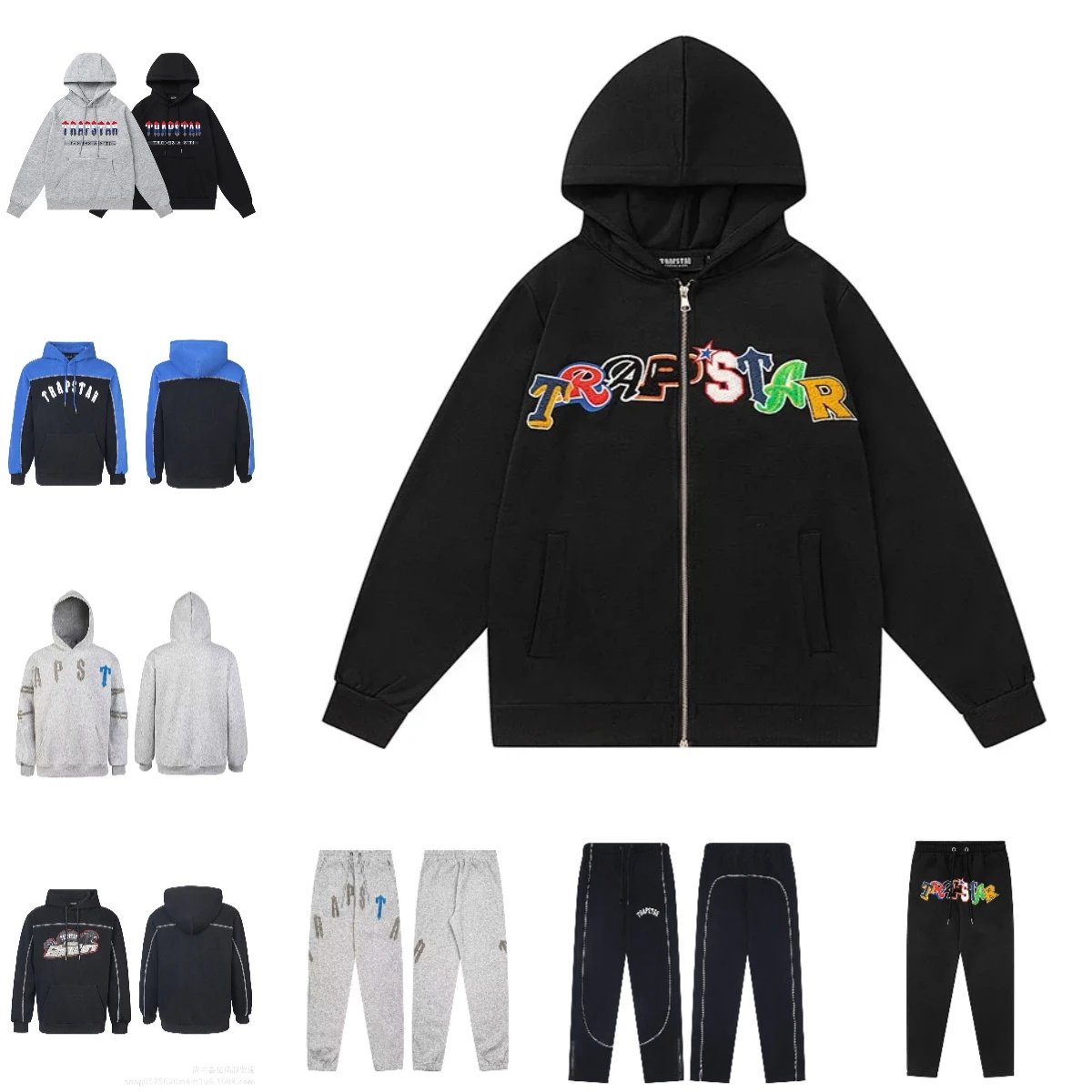 Trapstar Black Zip-U