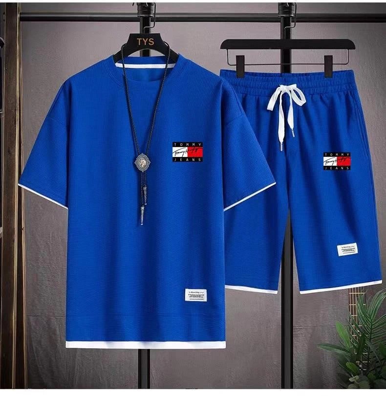 Tommy Hilfiger Matching Sets Short-Sleeve T-Shirt and Drawstring Shorts Set — BB-001