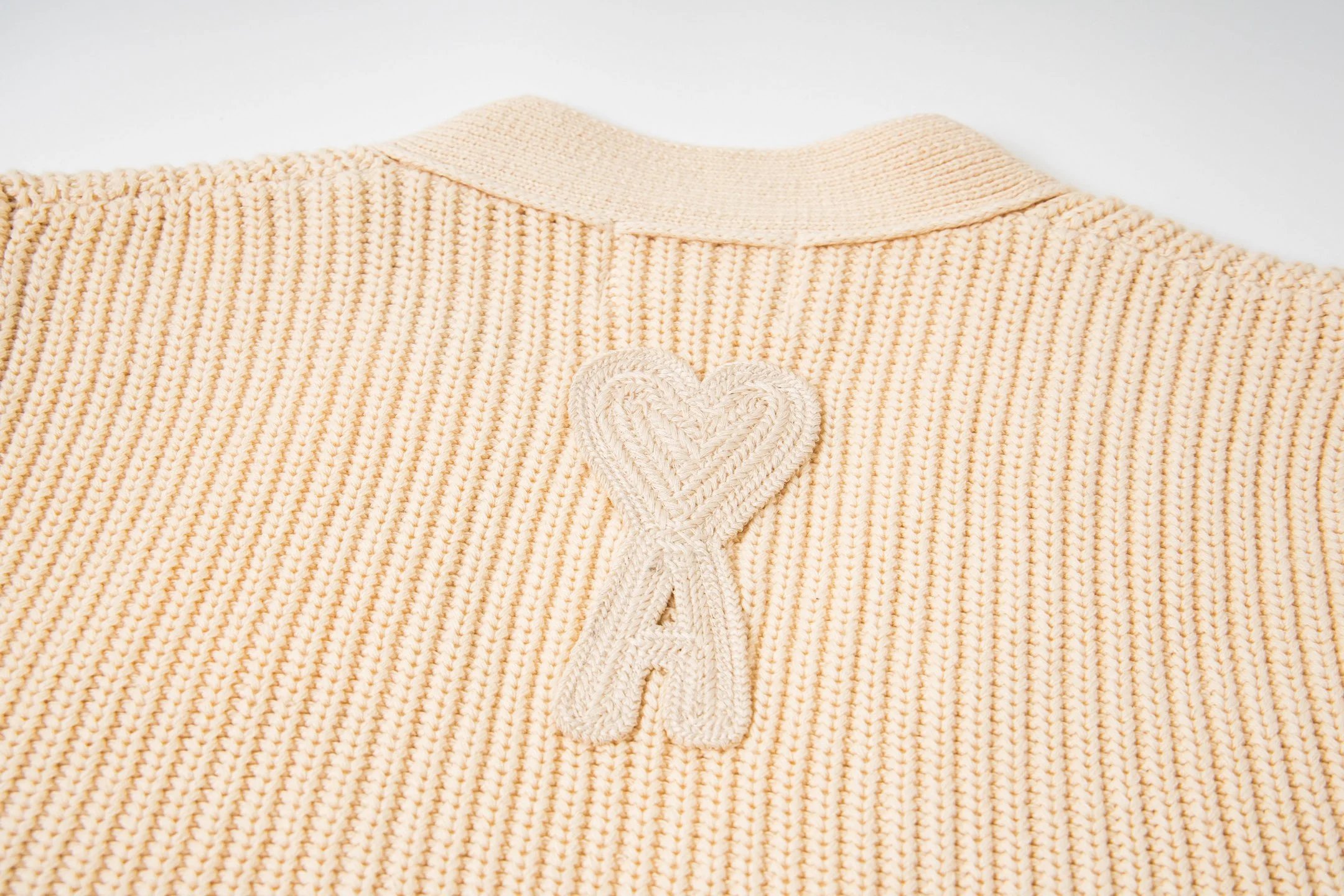 AMI Paris Knitwear V-Neck de Cœur Knit Sweater image 7