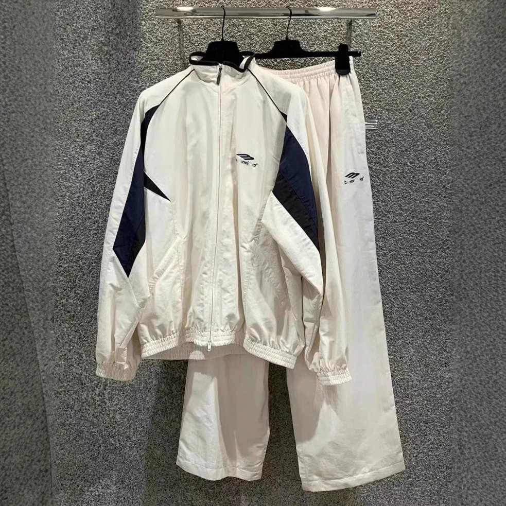 Balenciaga 01 Windbreaker Blue Outerwear - 73