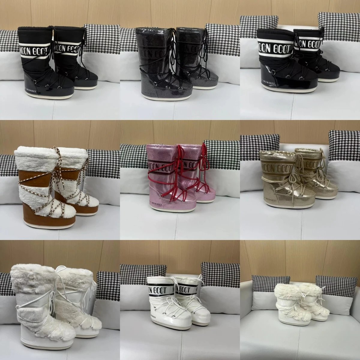 Winter fashion moon boots thickened warm sleeve cotton boots waterproof non-slip boots