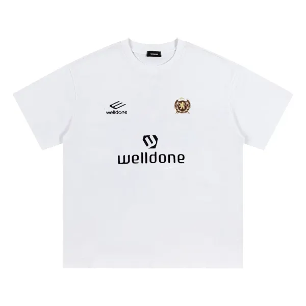 Design Welldone Logo Print White T-Shirt T-Shirts - 1