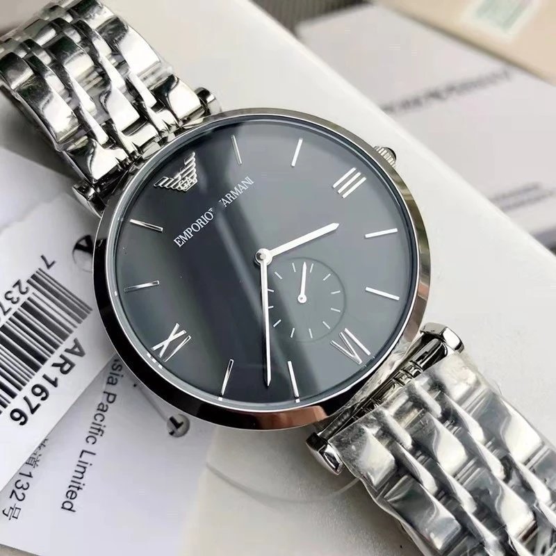 Unbranded Watches Brake-disc dial design with metal link bracelet — BB-018