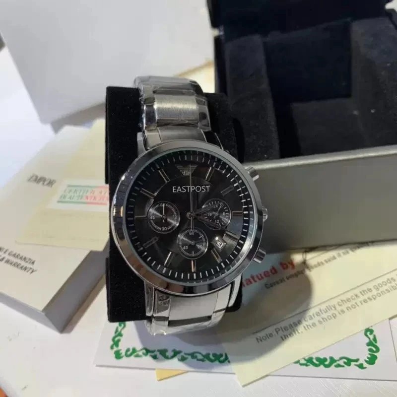 Unbranded Watches Brake-disc dial design with metal link bracelet — BB-025