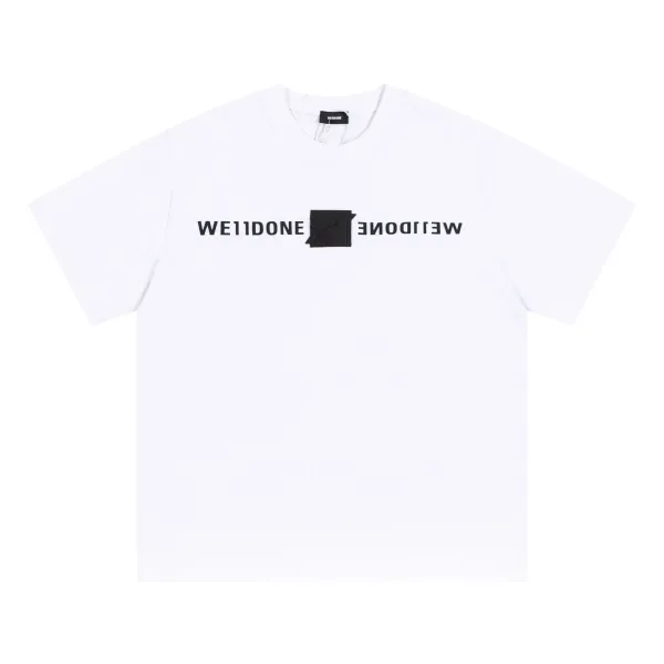 Design WE11DONE Reversed Logo White T-Shirt T-Shirts - 1