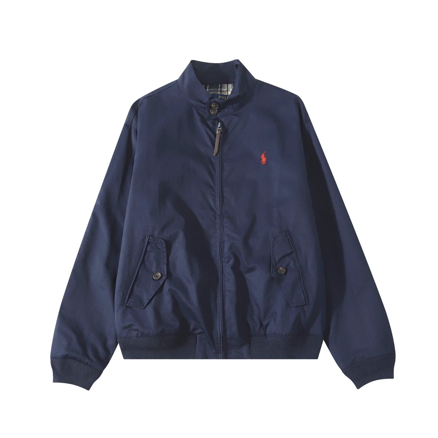 Polo Ralph Lauren Jackets Zip-Front Collared Jacket — 15 navy blue