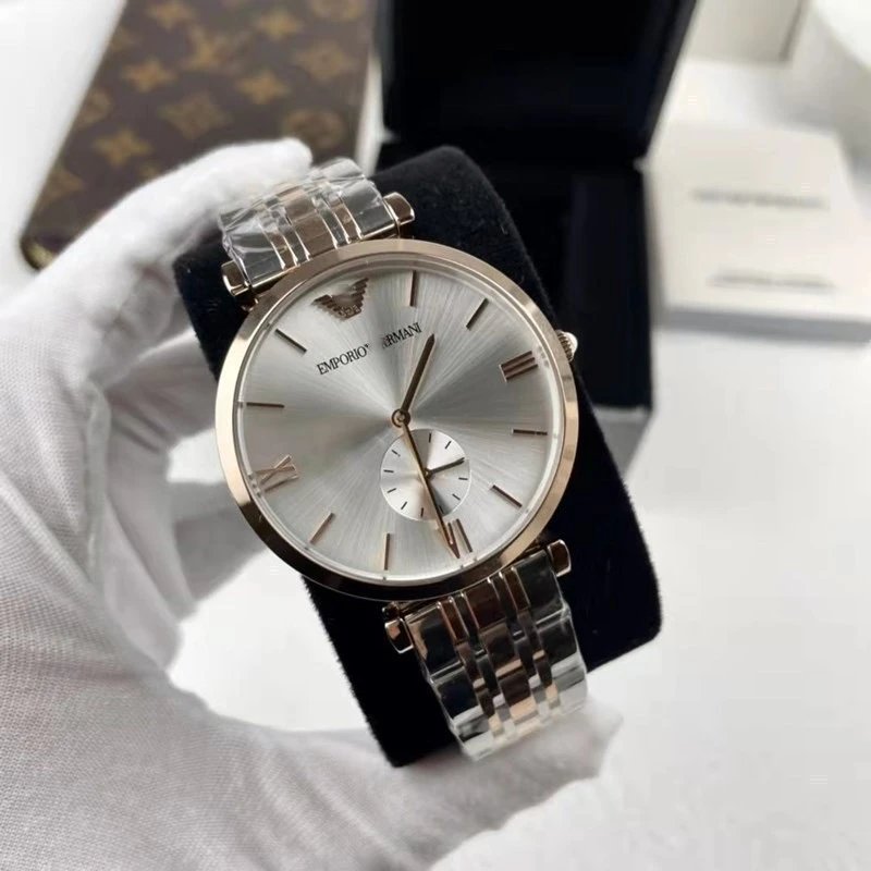 Unbranded Watches Brake-disc dial design with metal link bracelet — BB-017