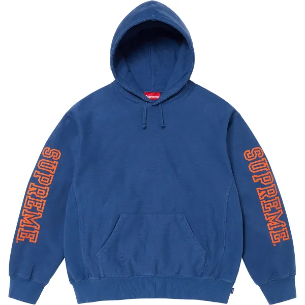 Supreme Hooded Field Jacket Navy Blue Outerwear - 26