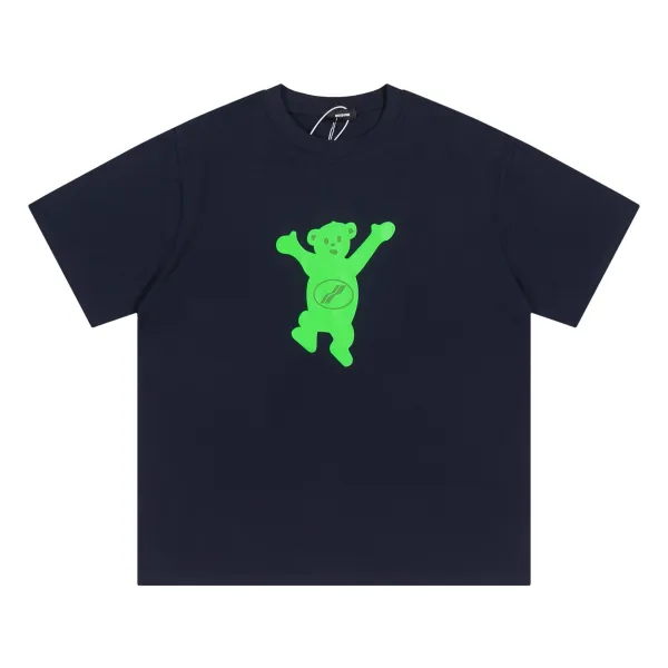 Design Wetdone Bear Logo Navy T-Shirt T-Shirts - 1