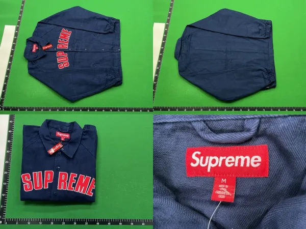Supreme Hooded Field Jacket Navy Blue Outerwear - 3