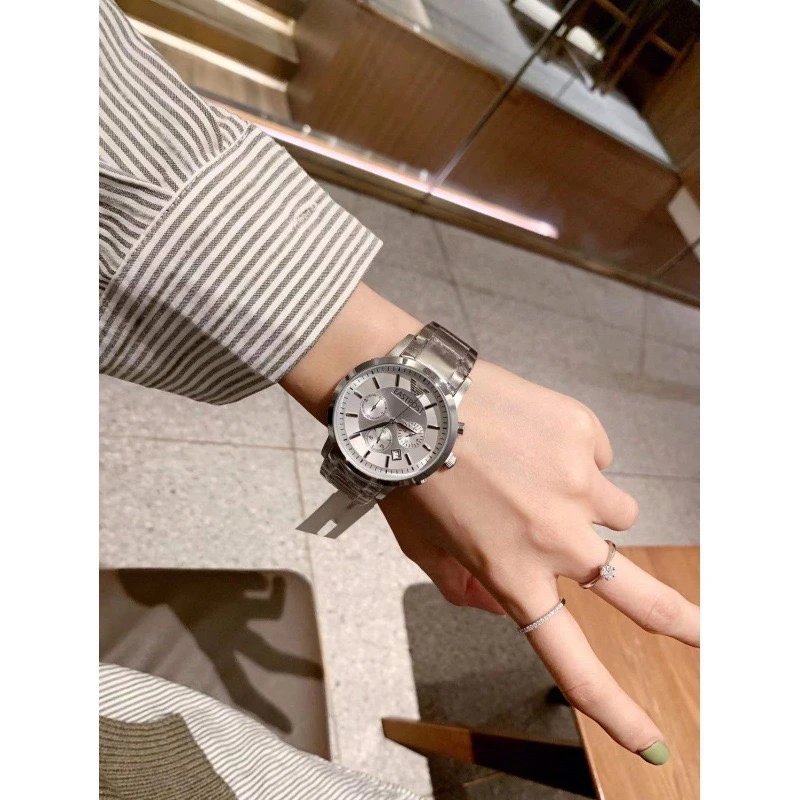 Unbranded Watches Brake-disc dial design with metal link bracelet — BB-008