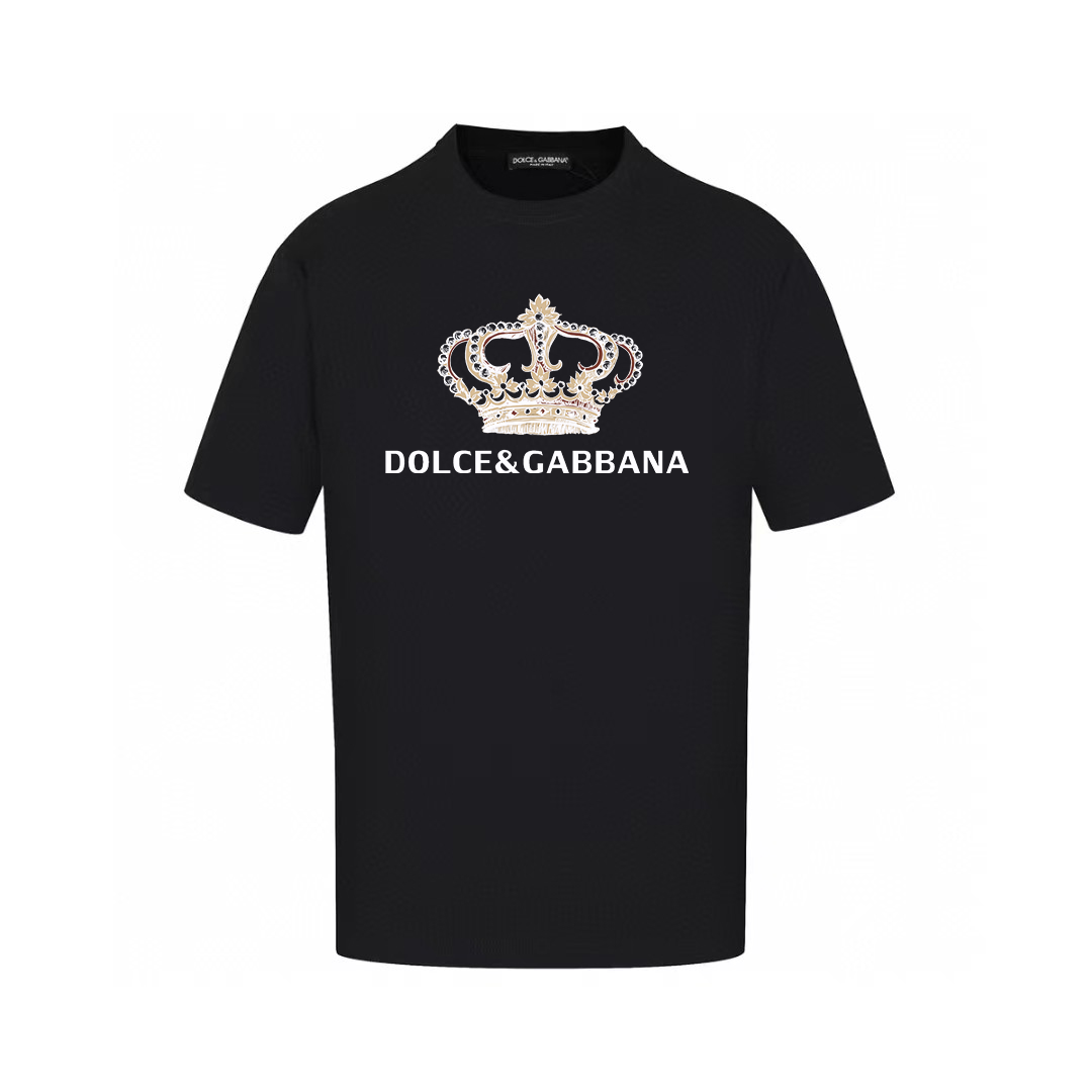 Dolce & Gabbana T-Shirts Graphic Print Crew Neck — AM-014