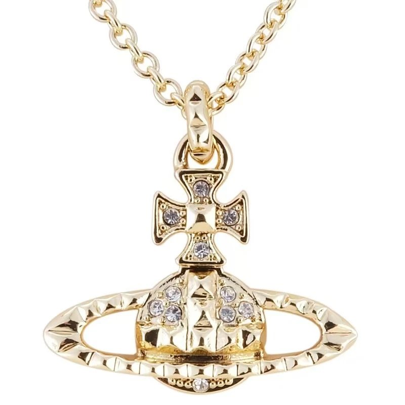 Unbranded Jewelry Orb and Cross Pendant Necklace image 3