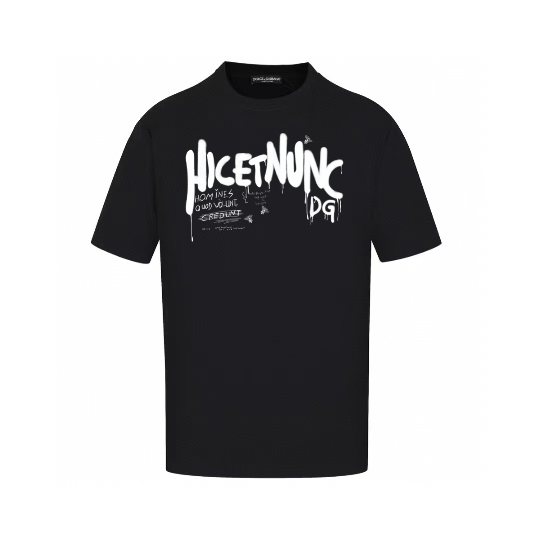 Dolce & Gabbana T-Shirts Short-Sleeve Graphic Print T-Shirt — AM-003
