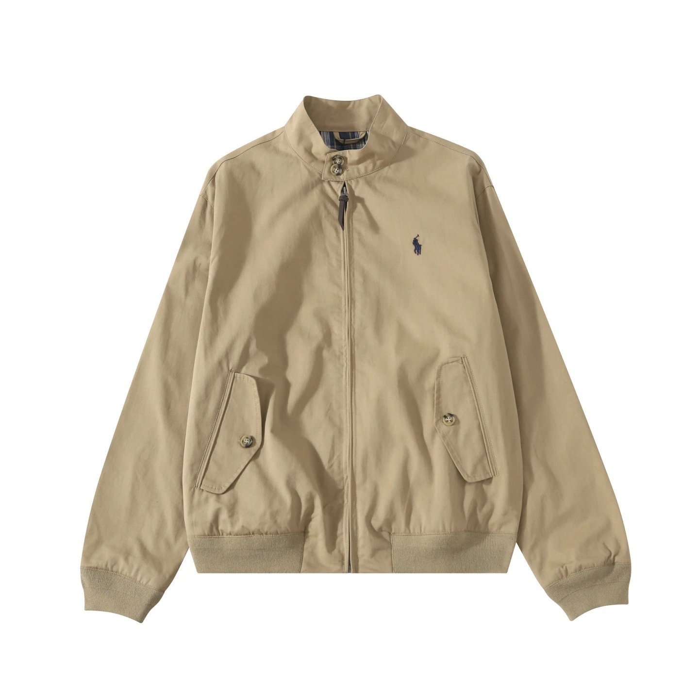 Polo Ralph Lauren Jackets Zip-Front Collared Jacket — 16 Khaki