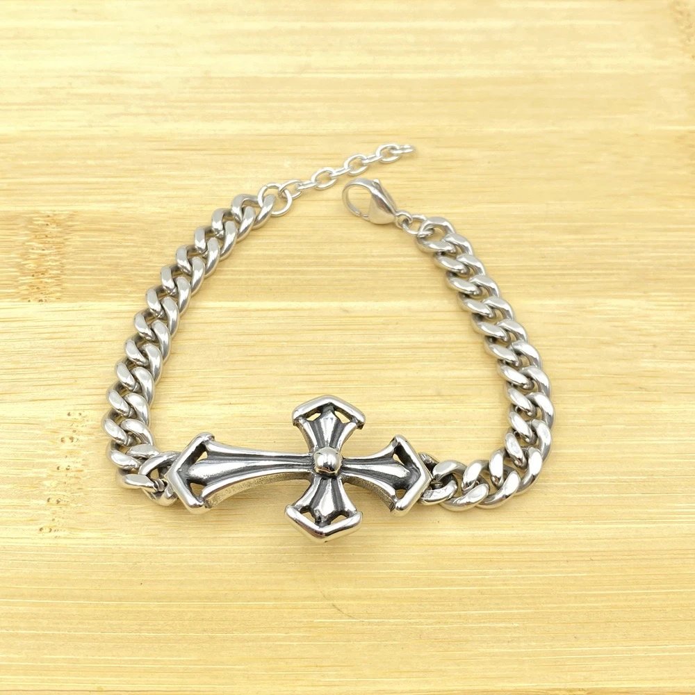 Unbranded Jewelry Silver-Tone Cross Motif Bracelets image 5