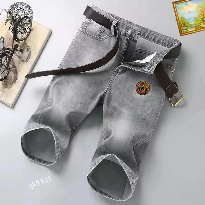Moncler Shorts Distressed denim with patches — TH-028