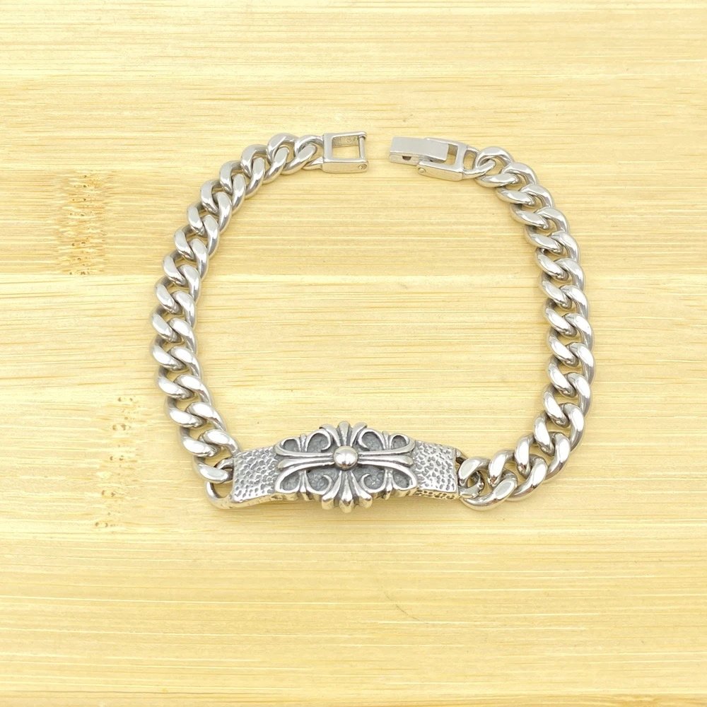 Unbranded Jewelry Silver-Tone Cross Motif Bracelets — BB-007