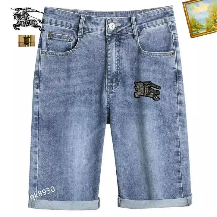 Moncler Shorts Distressed denim with patches — TH-029