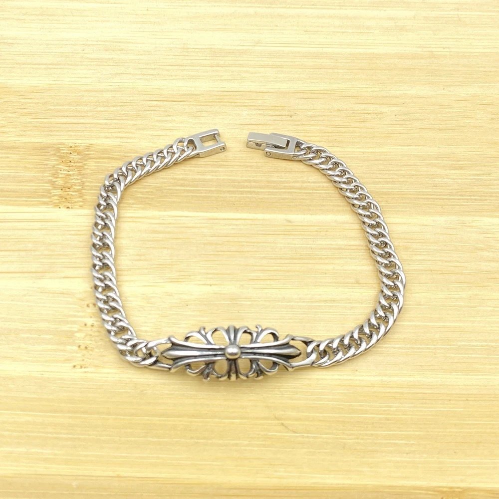 Unbranded Jewelry Silver-Tone Cross Motif Bracelets — BB-008