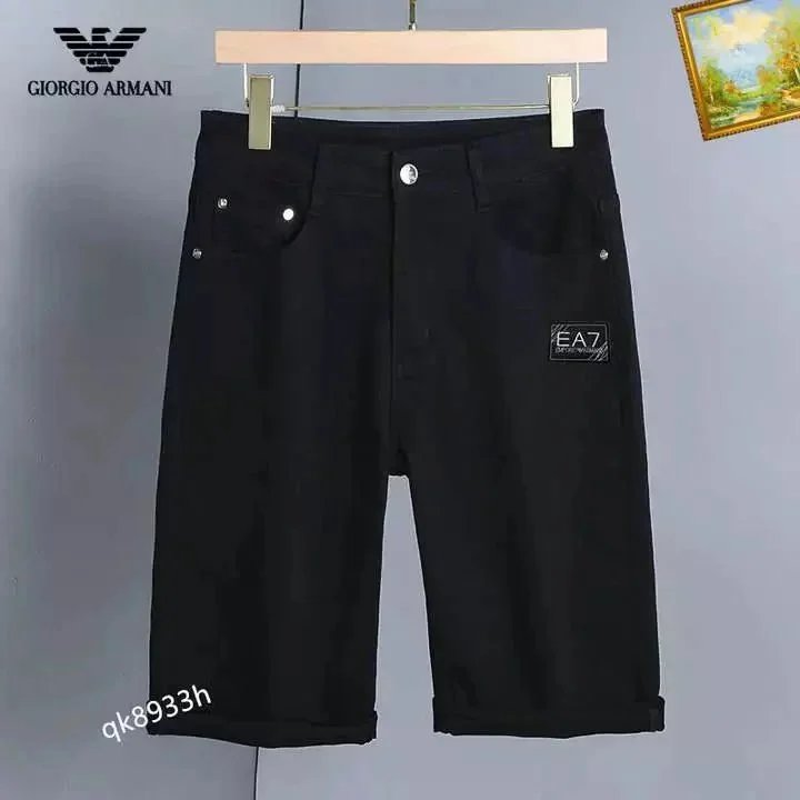 Moncler Shorts Distressed denim with patches — TH-022