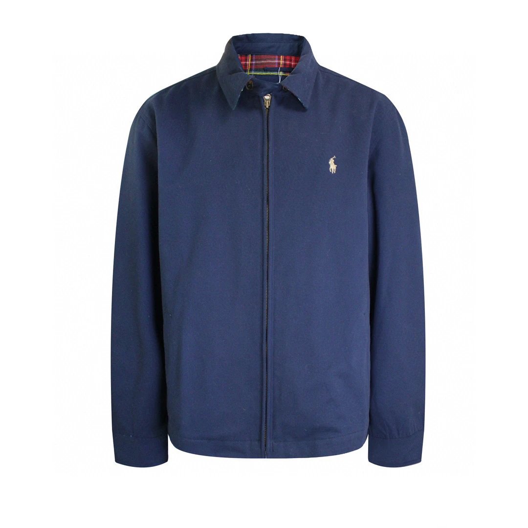 Polo Ralph Lauren Jackets Zip-Front Collared Jacket — 12 navy blue