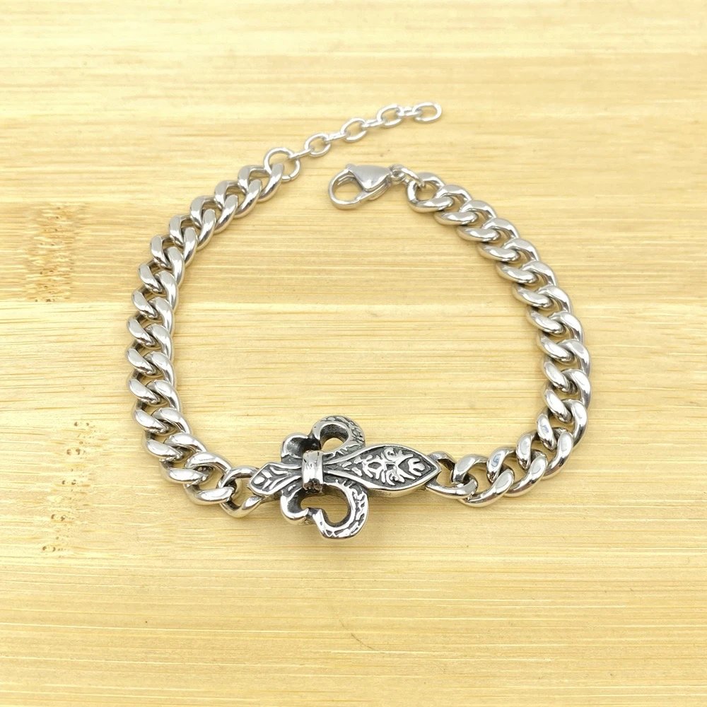 Unbranded Jewelry Silver-Tone Cross Motif Bracelets — BB-010