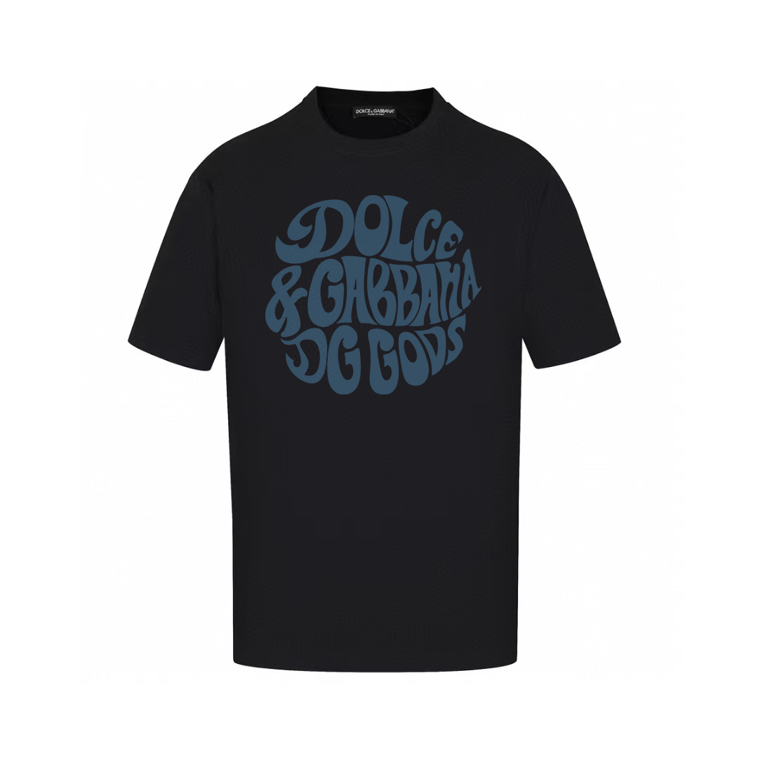Dolce & Gabbana T-Shirts Short-Sleeve Graphic Print T-Shirt — AM-019